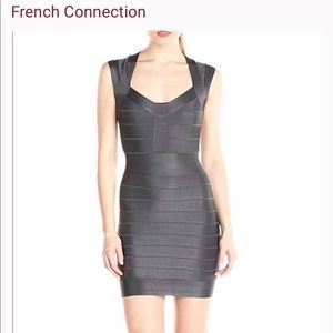 French Connection Banded Body Con dress